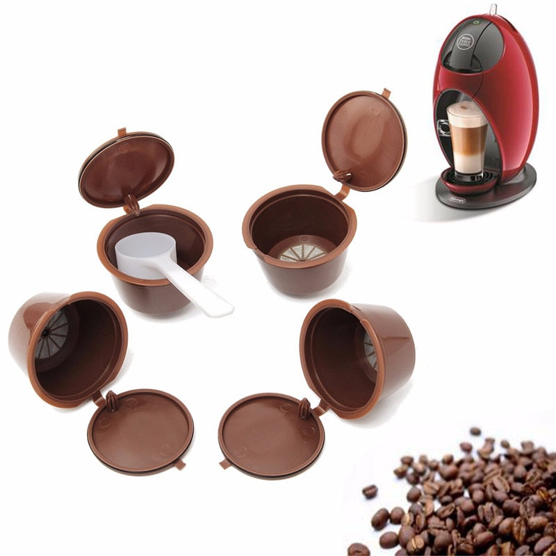 4 pièces capsules à cafés rechargeable Nescafé Dolce Gusto